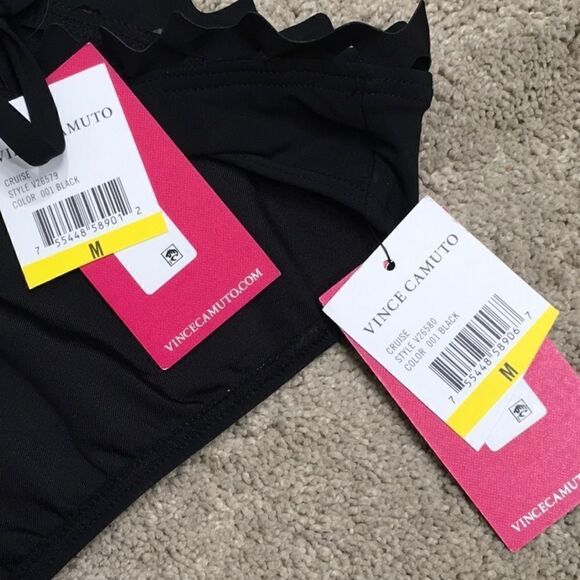 Vince Camuto ric-rack trim bikini. M-top/L-bottom. NWT - Picture 11 of 12